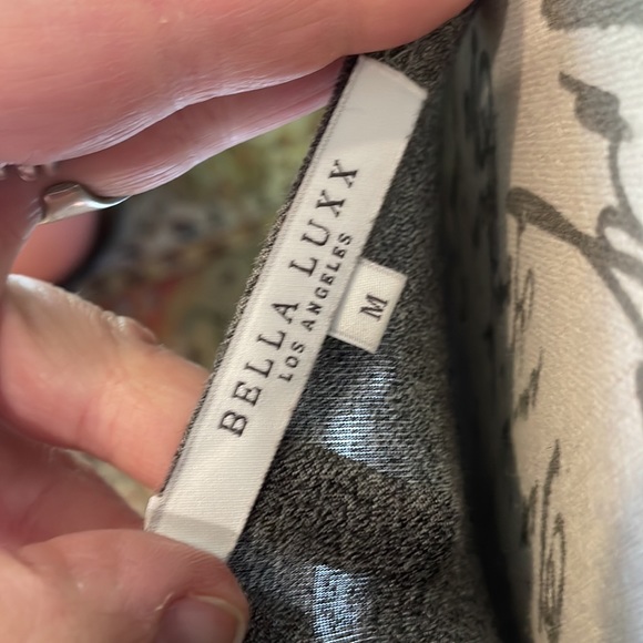 BELLA LUXX slouchy racer back ruched tank mini dress, Ash Gray. M (Fits S/M) - Picture 5 of 5